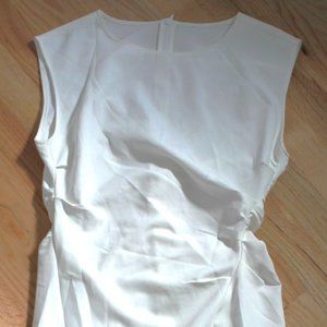 NWOT white cocktail midi dress